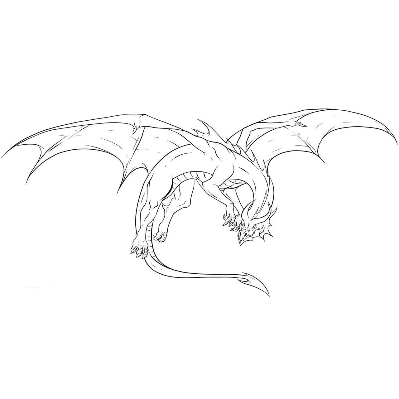 Нарисовать Крылья дракона карандашом поэтапно для начинающих