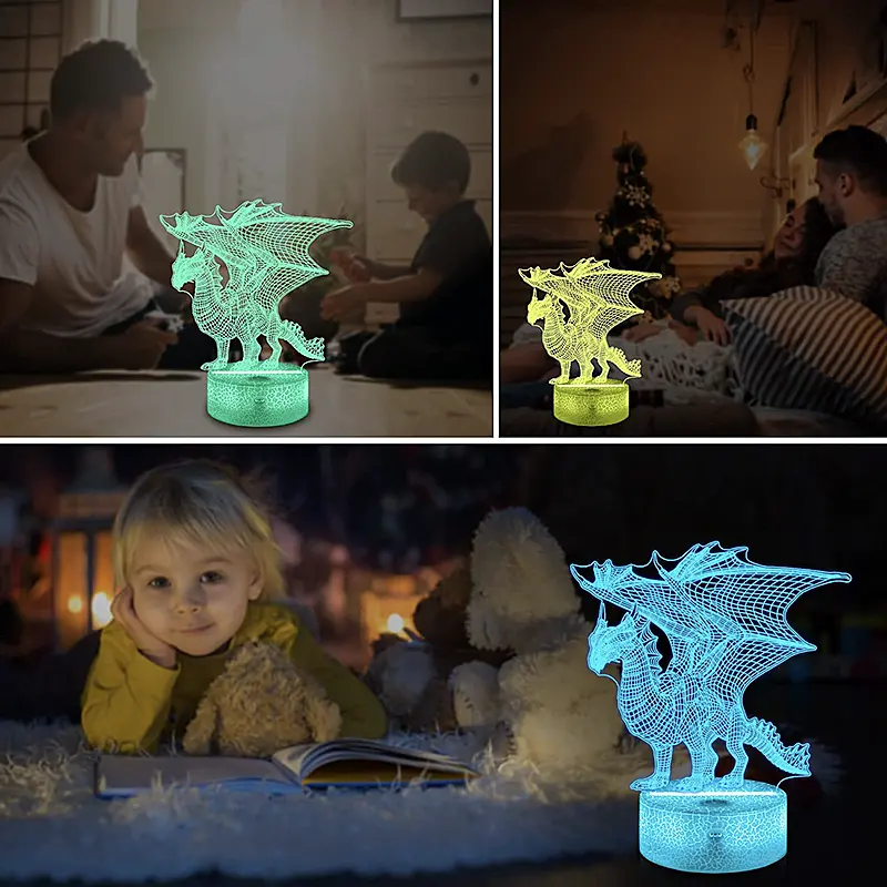lámparas de dragones